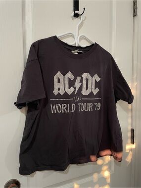 H&M Black AC/DC 'World Tour '79' Graphic Tee